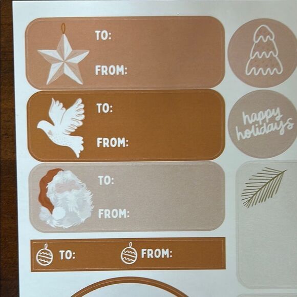 Stickers cards Xmas motive Boho style all new Jess’ paper - Picture 3 of 8